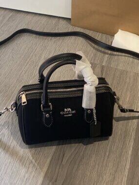 COACH Black Mini Bennet Satchel Bag